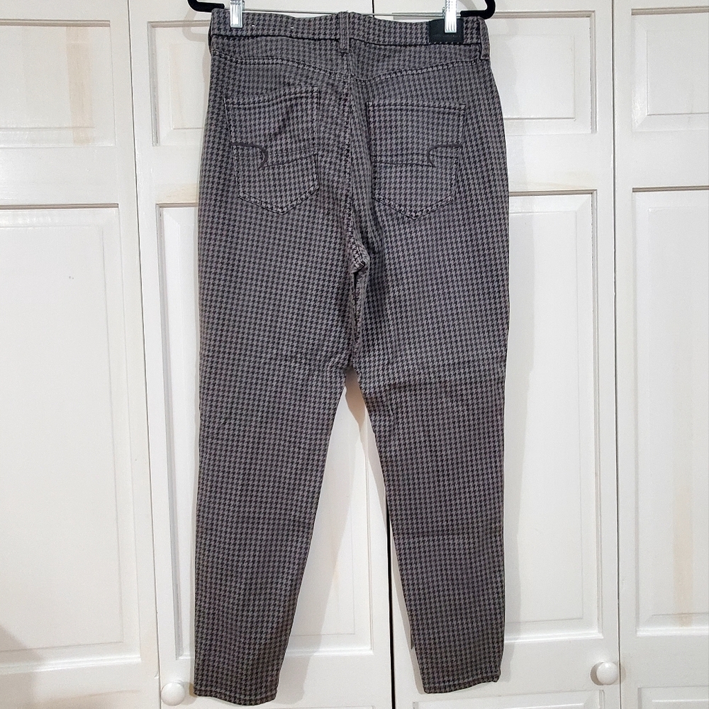 AE Ne(x)t Level Stretch Curvy Super High Rise Houndstooth Jegging Jeans - Picture 3 of 7